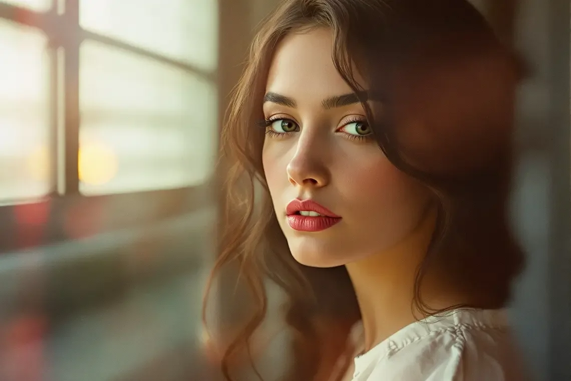 复古胶片风格写真 - 美女图片秀