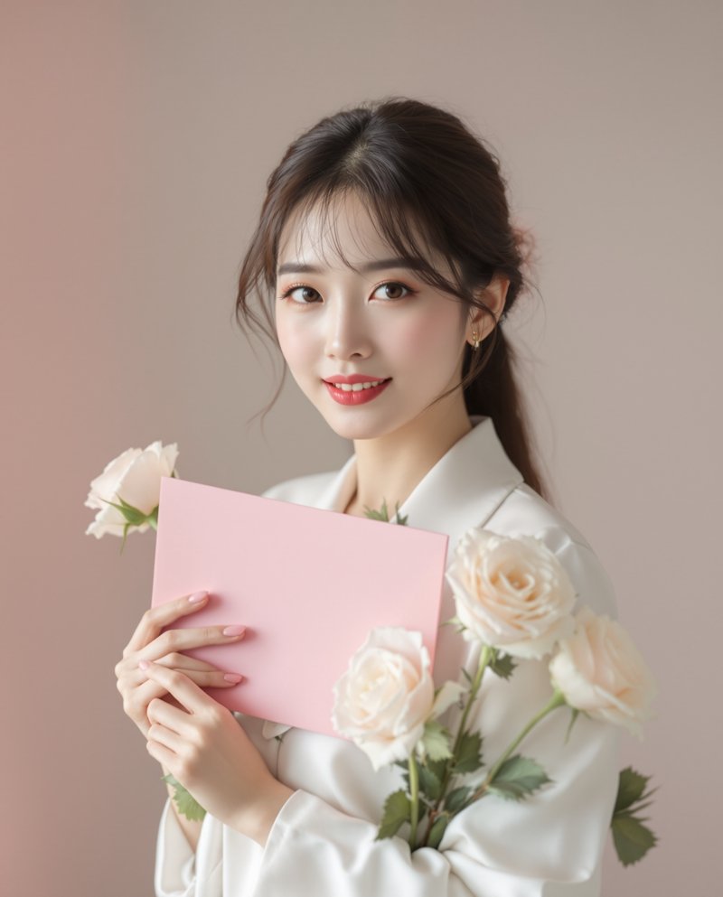 白色情人节的信笺 - 美女图片秀浪漫花语图集