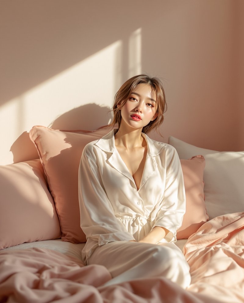 居家清晨的慵懒温柔 - 美女图片秀慵懒居家写真图集