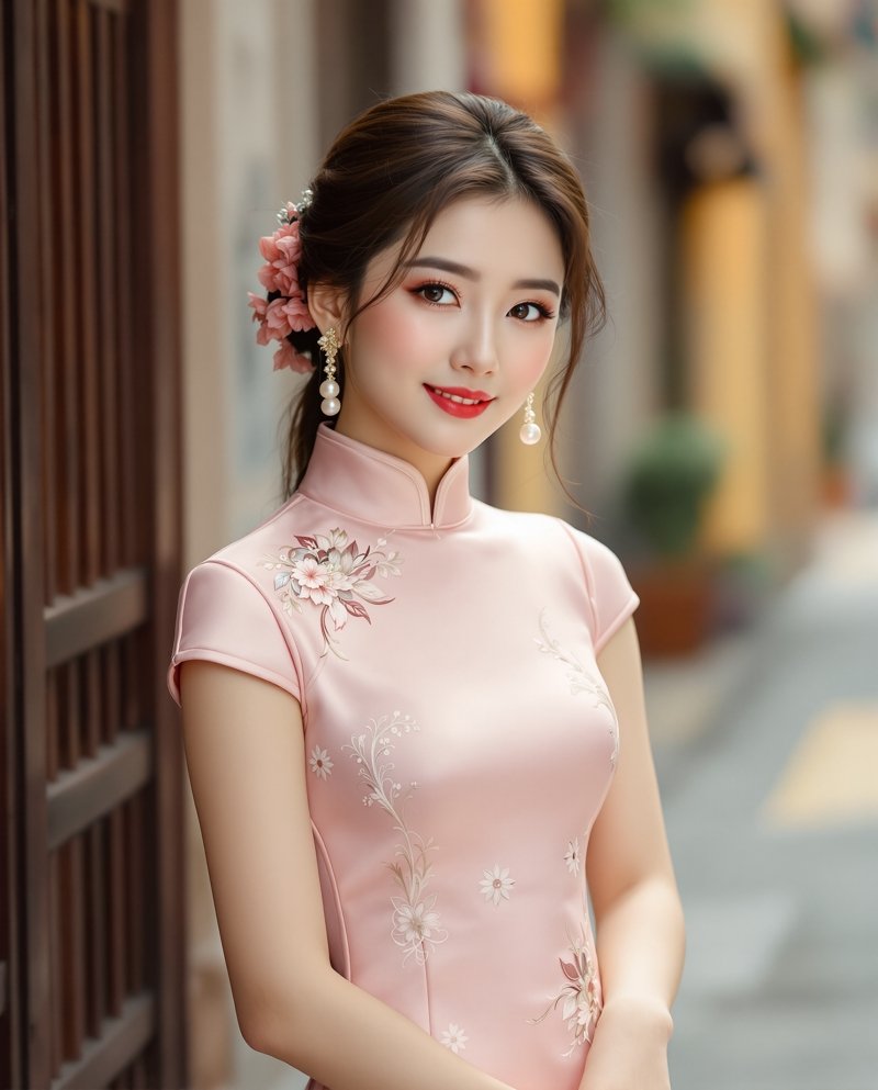 复古旗袍的东方风情 - 美女图片秀汉服古风写真图集